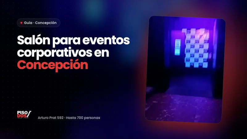 Salón para eventos corporativos en Concepción: lanzamientos y aniversarios
